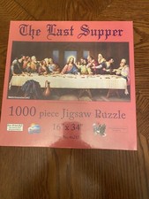 VINTAGE THE LAST SUPPER JIGSAW PUZZLE 1000PC NEW SEALED 46215