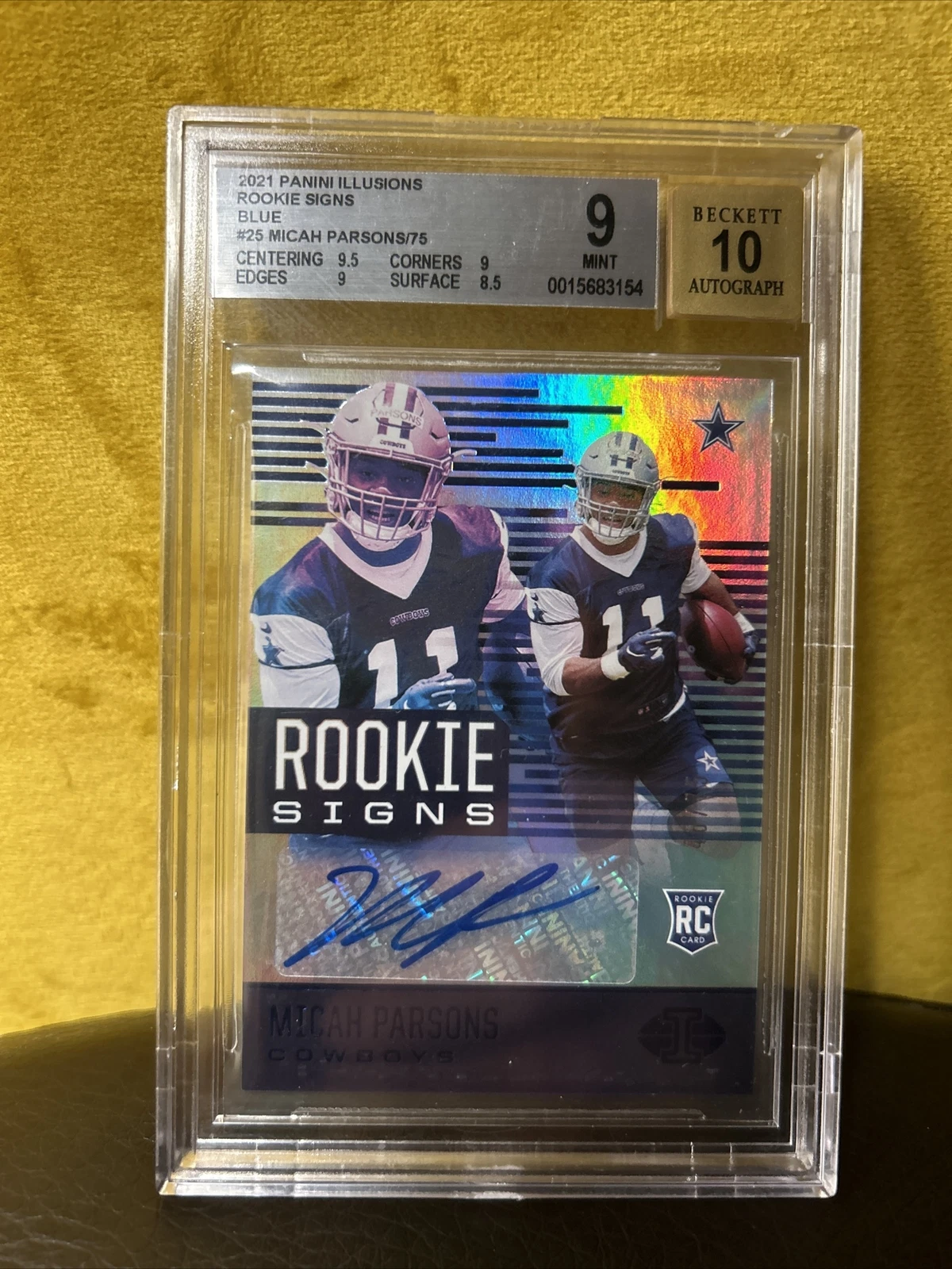 Micah Parsons Panini Illusions Rookie Signs #RSMP Blue