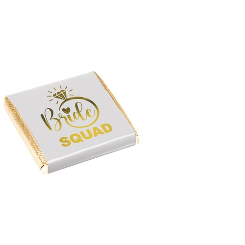 Personalised Hen Party Chocolate Favours Bride Tribe or Squad Neapolitan Gold - Picture 16 of 21