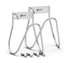 Garden Hose Holder Stainless Steel Small Wall Mount Garden Hose Hook, Ideal f...