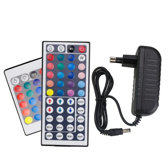 12V 2A 3A Power Adapter Remote Controller IR 24Key 44Key For SMD 5050 3528 strip 12V 2A 3A Power Adapter Remote Controller IR 24Key 44Key For SMD 5050 3528 strip