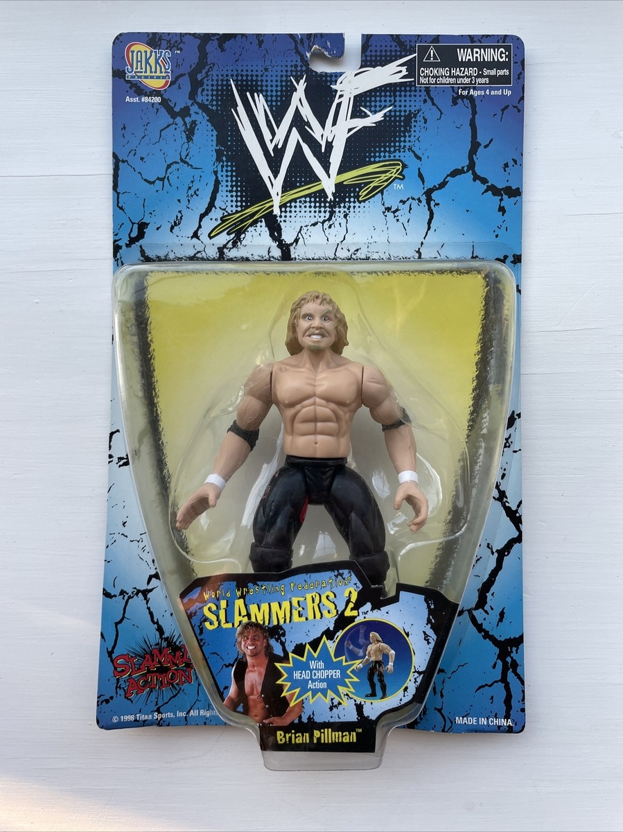 WWF Slammers 2 Brian Pillman Wrestling Action Figure in box Jakks