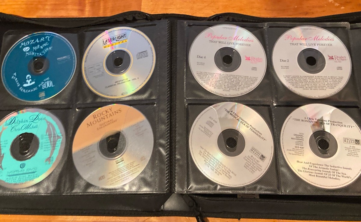 CD DVD Disc Zippered Binder 29 Classical, Soundscape, Meditation