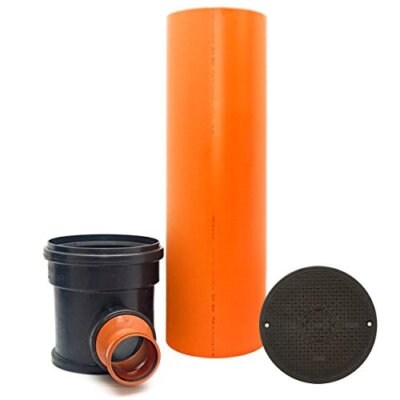 KG Control Shaft Inspection Shaft Waste Water Shaft DN315 / 2 x DN110