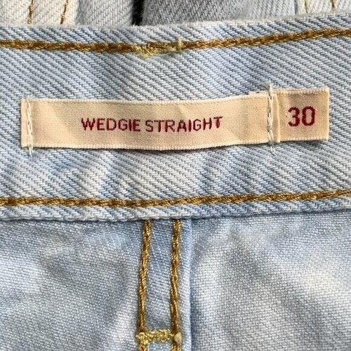 Levi's Women's Wedgie Straight Big E Premium Light Denim Jeans Size 30 x 25.5" - Picture 16 of 16