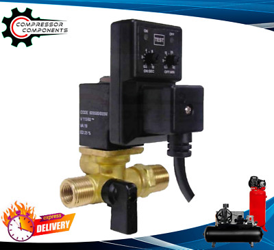 Tsunami 21999-0177 Automatic Timed Electric Drain Valve W/ Built In Strainer   
