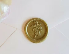 Wax seal stickers - fern botanical leaf native wedding envelope self adhesive 