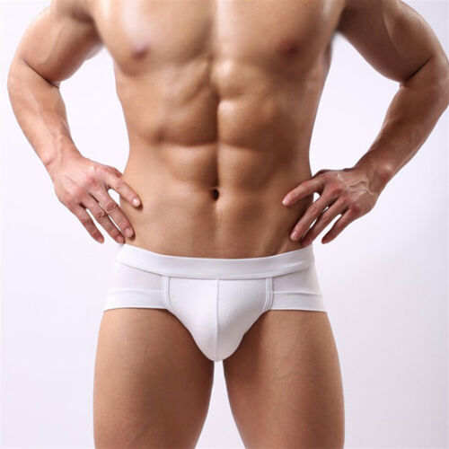Men's 1-3Pack Brief Underwear Comfort Stretch Sexy Slip Panties Low Waist Trunk - Picture 3 of 21