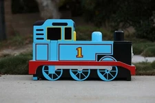 Thomas The Train Tank Engine Large Wooden Bench Storage Bin Toy Chest Kid Sized