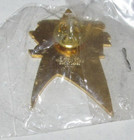 Original 1988 Metal Star Trek Hollywood Pin Badge Collection Blue Red & Gold — photo 2