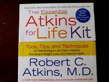 ATKINS DIET; The Essential Atkins for Life Kit :Tools, Tips, and Techniques, New