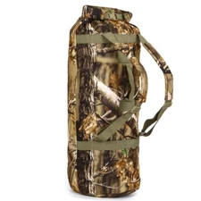  Top Load Camo Duffel Bag for Hunting Gear - Water Natrual Woodland Blind