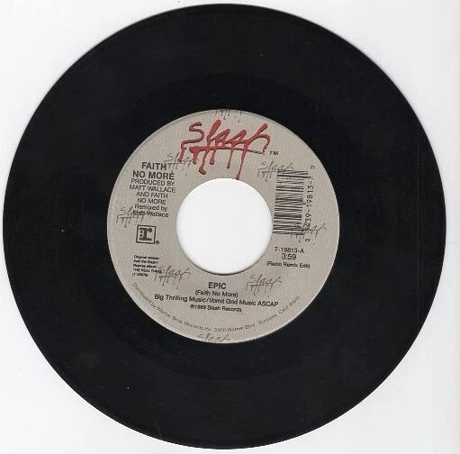 Faith No More – Epic / Edge Of The World 7" 45 Foto 2 de 4