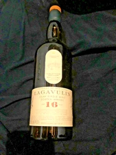 Lagavulin 16 Years Empty Whiskey Bottle and No Alcohol /Collectible