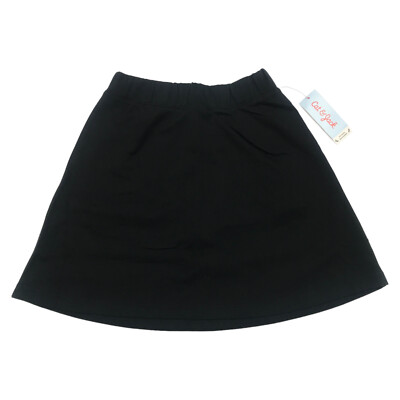 Cat & Jack Girls Size L 10/12 School Uniform Pull-On Knit Skater Skort Black