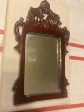 BESPAQ DOLLHOUSE MINI FANCY ORNATE BURGUNDY MIRROR #2811, 4012, NIB, BEAUTIFUL!!