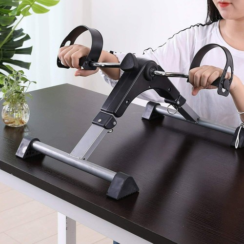 Foldable Pedal Exerciser Mini Arm Leg Exercise Bike with LCD Screen Display - Picture 6 of 14