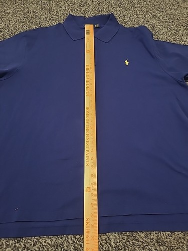 Polo Ralph Lauren Polo Shirt Adult 3XB BIG Blue Casual Cotton Short Sleeve Men - Picture 6 of 7