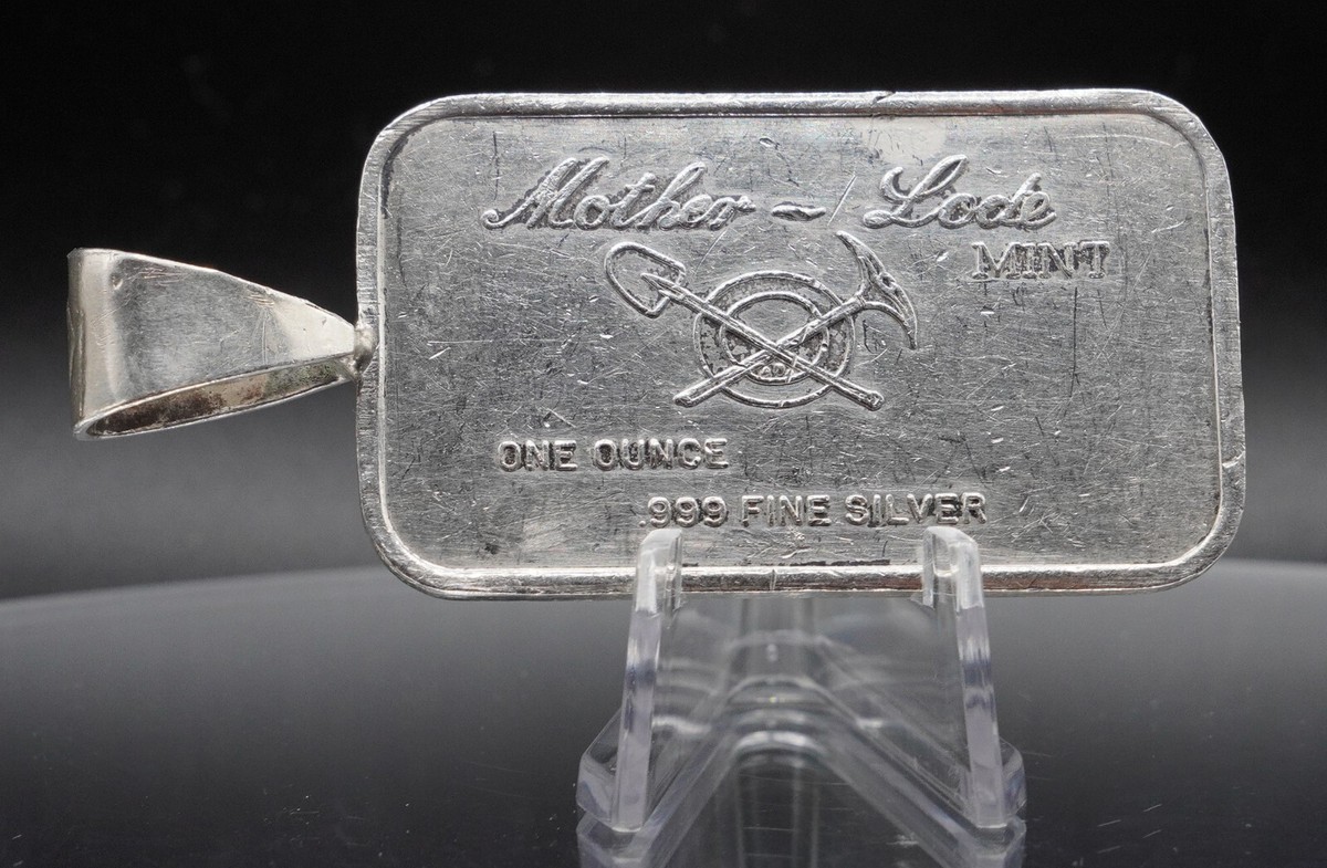 1973 ISRAEL 25th Anniversary pendant Mother-Lode Mint 1oz 999
