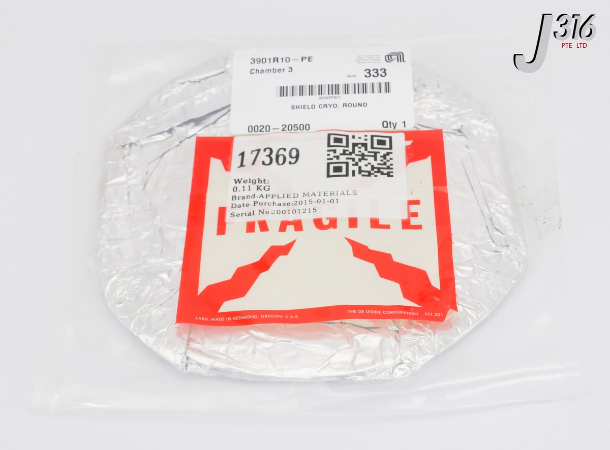 17369 APPLIED MATERIALS SHIELD CRYO,ROUND (NEW) 0020-20500 | eBay
