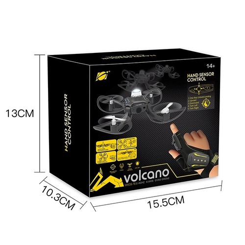 Hand Sensor control cool quadcopter volcano with hand gesture sensitive - Picture 6 of 6