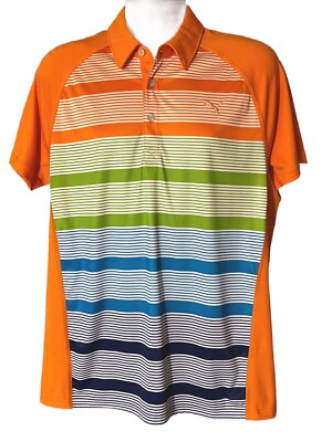 PUMA POUNCE ASTON Men's M Golf Polo Shirt Cool Cell