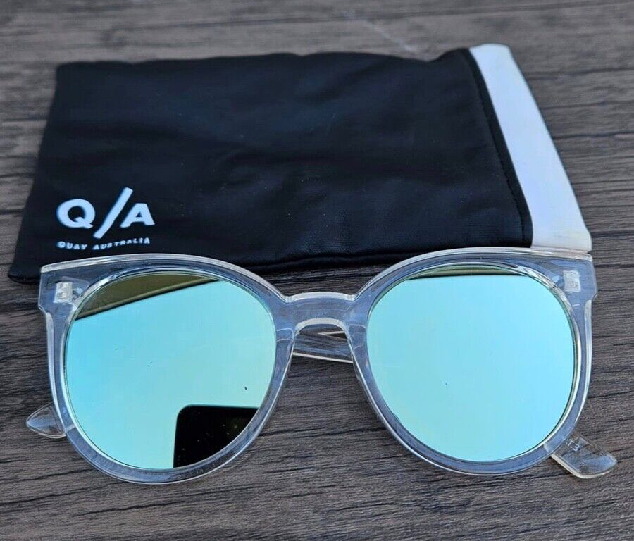 Quay Teal Sunglasses Rimless Sunglasses Quay High Key Rimless Teal