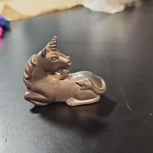 Einhorn Figur Zinn Metall Miniatur Magisches Pferd Kerker Drachen D&D Bart - Bild 1 von 13