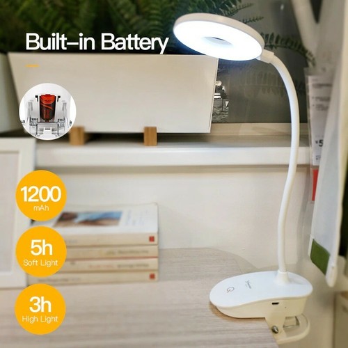 Tischlampe LED Schreibtisch Arbeitszimmer USB Tischleuchte Wiederaufladbar 18650 Akku Neu 2021