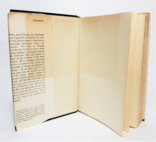 THE CASE OF SERGEANT GRISCHA Arnold Zweig 1928 First Edition First Print HC$DJ - Foto 2 di 11