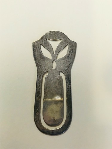 Vintage Hallmarked Sterling Silver Abstract Peace Dove Cut-Out Bookmark Bookmark - Bild 5 von 12