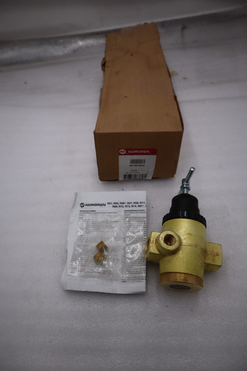 NEW NORGREN INC. R43-406-NNLA Non-Relieving Regulator STOCK H1137