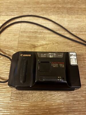 Canon Sprint Auto Focus MACRO 45cm Point & Shoot 35mm Film Camera 35/3.5 Lens