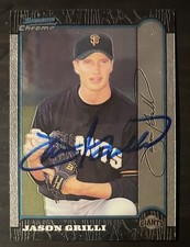 1999 Bowman Chrome #117 Jason Grilli San Francisco Giants Signed Card Autograph