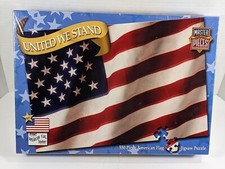 Master Pieces 550 pc. Puzzle United We Stand American Flag Sealed. USA Made!