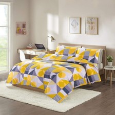 Reversible Duvet Quilt Cover Bedding Set with Pillowcase Single Double King Size