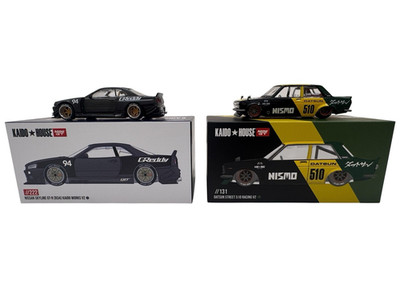 Kaido House Mini GT Nissan R34 GReddy V2 Datsun 510 Racing V2 CLEAN Lot of 2 JDM