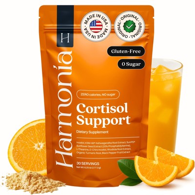 Harmonia Cortisol Cocktail | Cortisol Supplements for Women & Men with Ashwag...