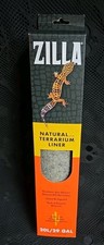 Zilla Brown Terrarium Liner 11.75X29.5 Safe Odor Reducing Reptile Bedding NEW
