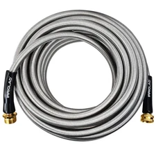 Garden Hose 304 Stainless Steel Metal Braided Hose, Lightweight, Kink-, Tough...
