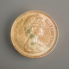 England 1971 1/2p New Penny Coin Queen Elizabeth II BN Uncertified