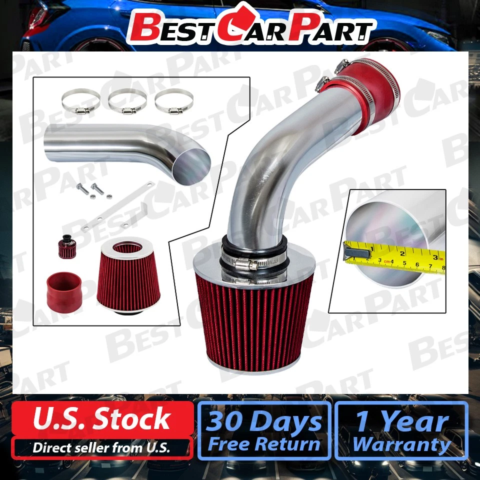 Jetta GLX Corrado SLC admisión de aire frío BCP ROJO 1992 1993 1994 1995 1996 1997 1998 Foto 2 de 4