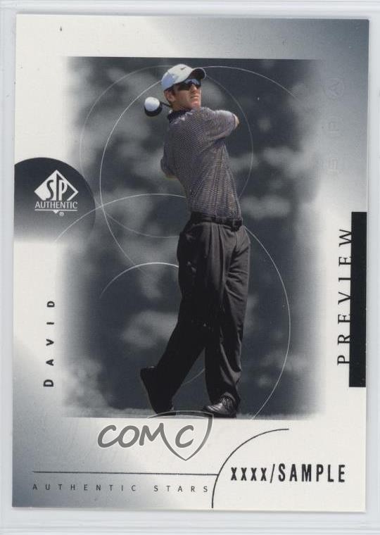 2001 SP Authentic Preview Authentic Stars David Duval #22 Rookie RC 1m01