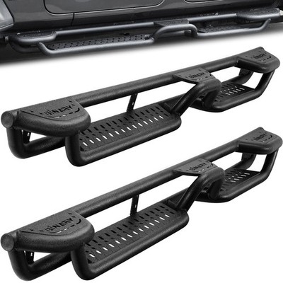 For 2020-2026 Jeep Gladiator JT 4 Door Tri-Raised Step Bar Drop Running Boards