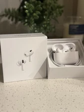 Apple AirPods Pro Wireless Bluetooth Earbuds White w/ Charging Case Noise Cancel