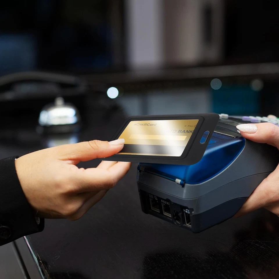 3 Pack ID Badge Holder with Plastic Clip, Double-Sided Clear Vertical Badge... - Image 4 of 4