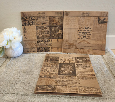Tim Holtz idea-ology Kraft Resist Paper Stash (3 Total )