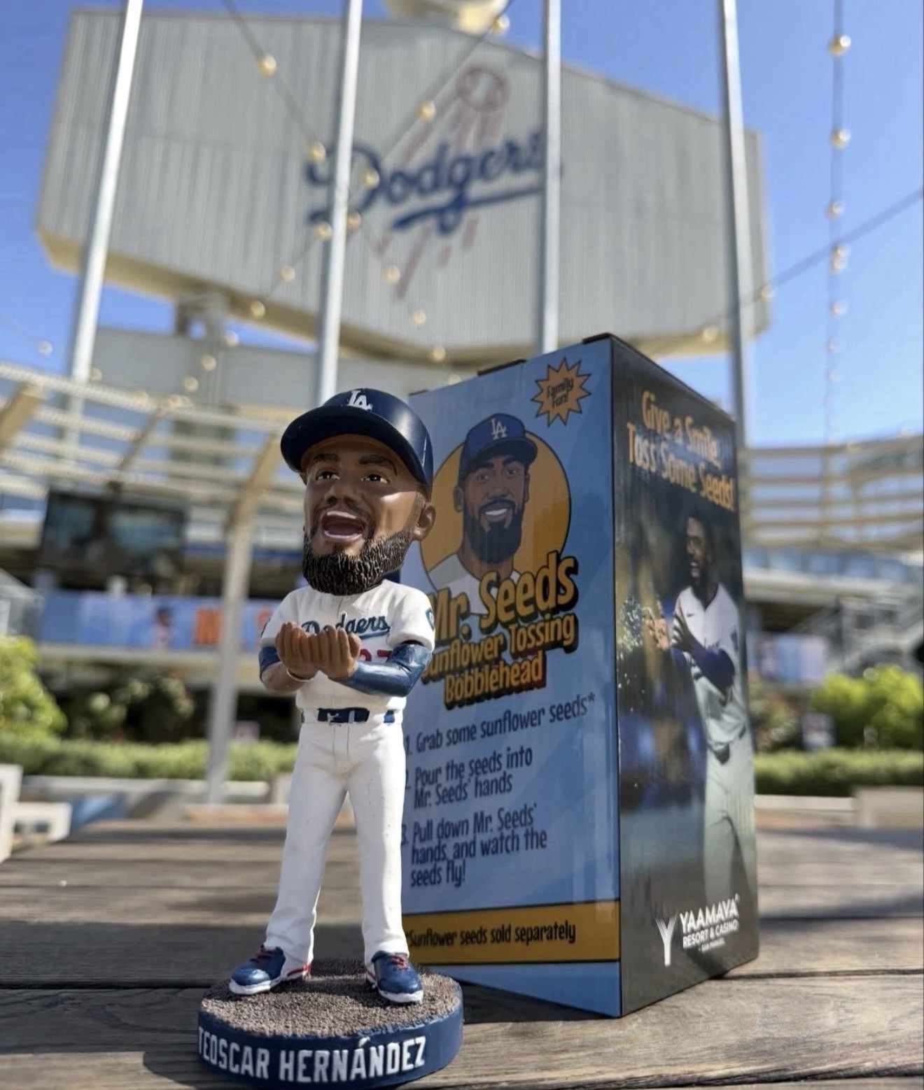 ⚾ Dodgers Teoscar Hernandez Mr Seeds Bobblehead SGA 5/30/26 HR Derby Champion 🔥