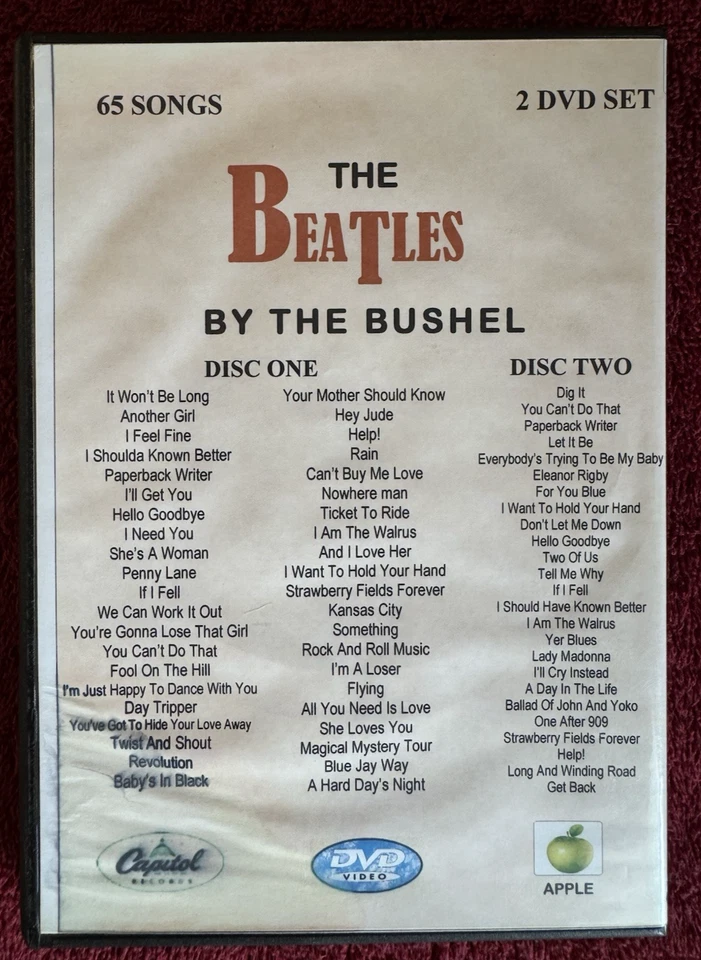 Incredible! The Beatles by the Bushel 2 DVD Set, Discs Mint, Case&Sleeve Damaged - Imagem 2 de 4