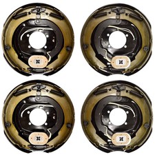 4 Electric Trailer Brakes Right Left Backing Plate 12 X 2 5200 To 7000lb